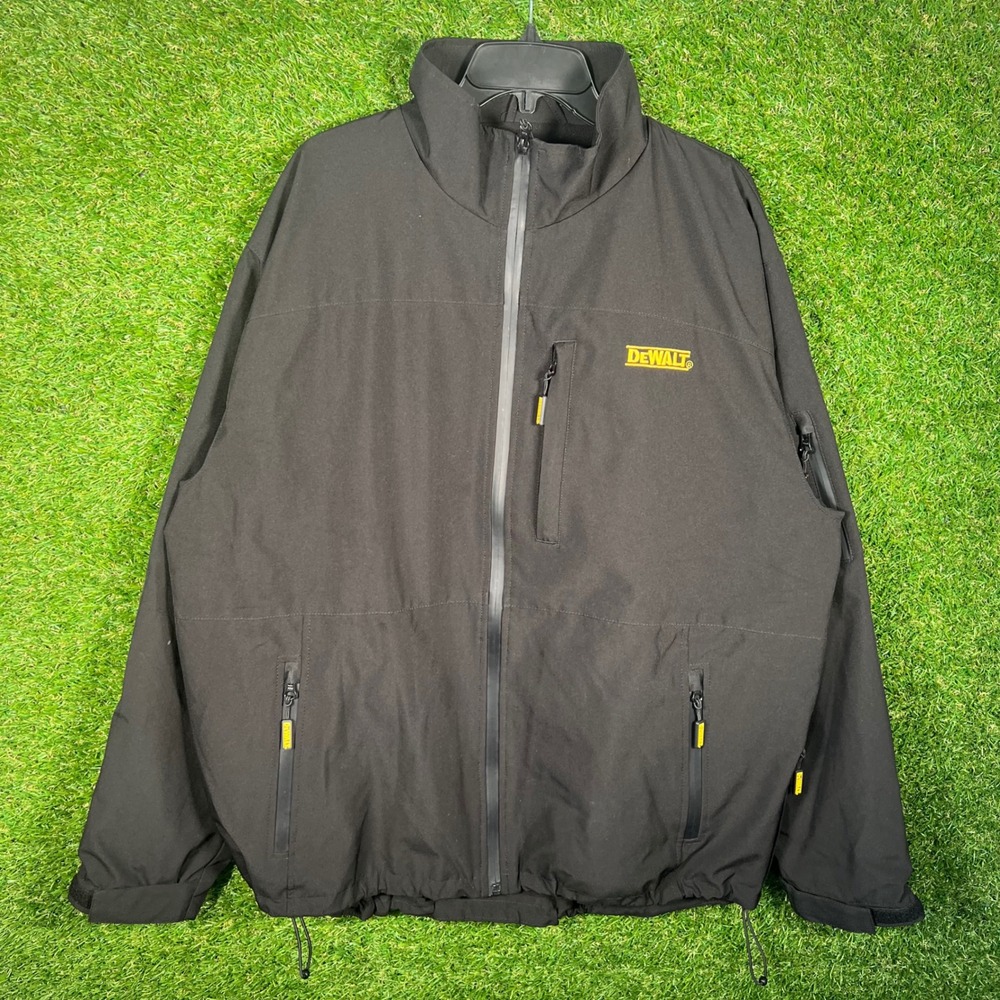 DeWalt XR Lithium Ion Heated Work Jacket Black Softshell Mens XL no battery